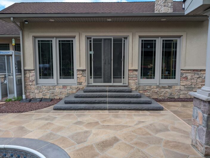 Stamped Concrete steps